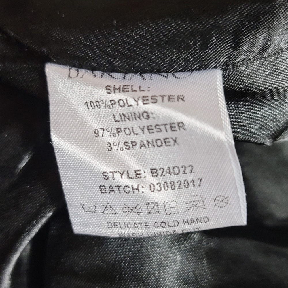 Bariano Black Walk-thru Dress with Spaghetti Straps - Picture 6 of 6